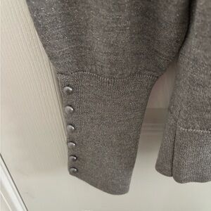 Talbots Silver Metallic Light Weight Sweater